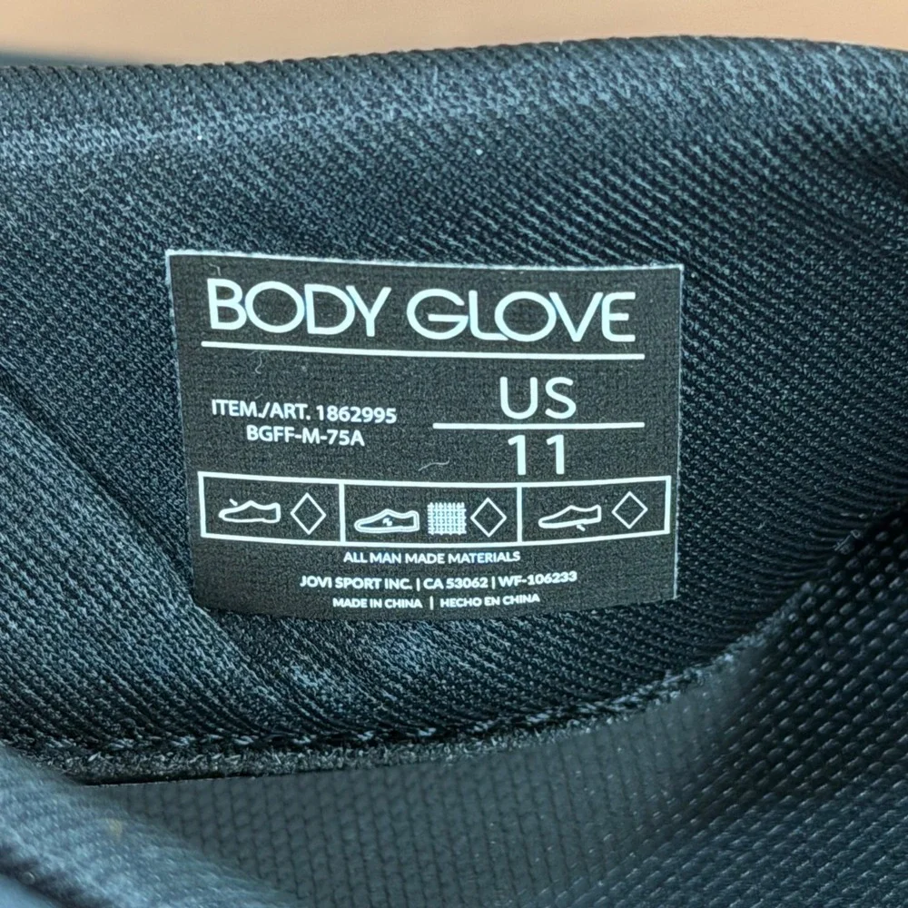 Body Glove Mens BGFF-M-75A Black Comfort Thong Sandals Size 11